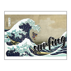 �L�����o�X�A�[�g �C���e���A �x�ԎO�\�Z�i �����G ������� �Ǌ|�� CANVAS Ukiyo-e surfing F6 No.43191