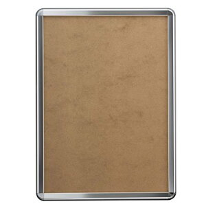 ポスターフレーム ポスター額 B3 壁付け 四辺開閉式 ポスターグリップ TG-32R ツヤ無シルバー(梨地調) 屋内用 R型 店舗 看板 ポスター