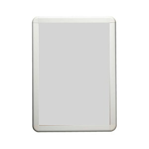 ポスターフレーム ポスター額 B0 壁付け 四辺開閉式 ポスターグリップ PG-44R ツヤ有ホワイト 屋内用 R型 店舗 看板 ポスターパネル