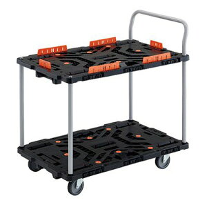 トラスコ TRUSCO オレンジブック 業務用 ビートル 2段式・ハンドル付・収納式柵付 BT924KJ5-E100 206-3474