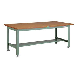 トラスコ TRUSCO オレンジブック 業務用 中量作業台 基本タイプ グリーン 1800X900X740mm HW-1809 240-9330