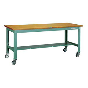 トラスコ TRUSCO オレンジブック 中量作業台 キャスター付 グリーン 1800X900X831mm HW-1809CU100 454-4871