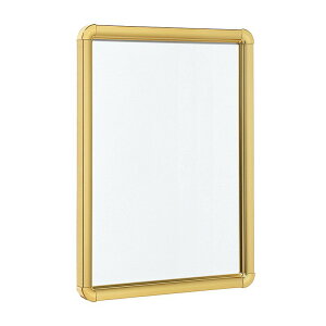 ポスターフレーム A2 ポスター額 ベルク アルモード ポスターパネル 333 ゴールド おしゃれ 額縁 掲示 壁 アルミフレーム