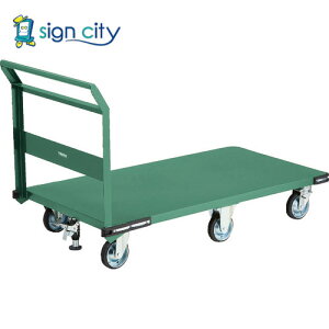 トラスコ中山 TRUSCO オレンジブック 鋼鉄製運搬車 1400X750 プレス6輪車 Lストッパー付 PH-1L-6SS 149-5840