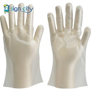 トラスコ中山 TRUSCO オレンジブック 保護具 ポリエチレン製使い捨て手袋 Mサイズ (100枚入) DPM-1833-M 172-8067