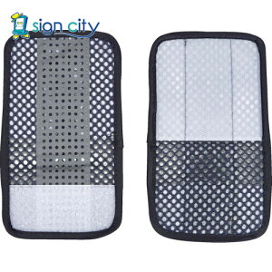 トラスコ中山 TRUSCO オレンジブック 保護具 作業用品 メッシュ安全ベスト ウエスト延長パッド 紺*シルバー TMVE-BS 511-7016