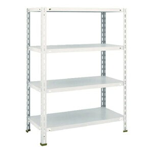 トラスコ TRUSCO スチールラック 軽量棚 中棚ボルトレス型 875×450×1200 4段 ネオグレー L43X-14 503-5236