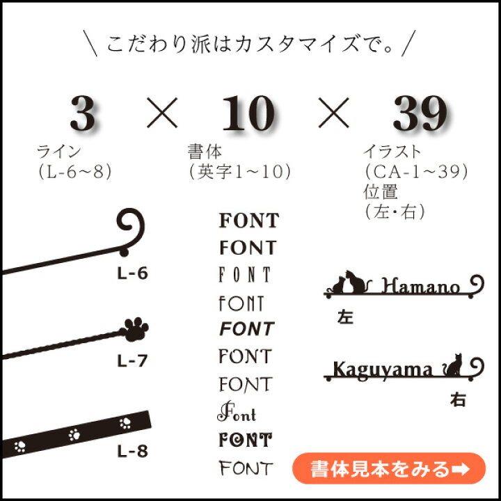 楽天市場 お買い物マラソン ポイント10倍 表札 ステンレス 切り文字 幅350mm 39種類から選べるかわいいネコのワンポイント表札 Mibae The Cats One おしゃれ 戸建 アルファベット 黒 カフェ風 看板 猫 アイアン調ステンレス 表札 表札のサインデポ