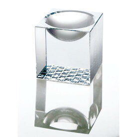 クリスタルキューブ ラウンドホール(W26214) 小鉢 ガラス小鉢