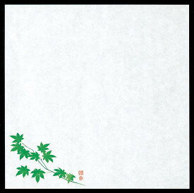 4寸御所の花 耐油天紙(100枚入) 青もみじ(W65817) 敷紙・掛紙 天ぷら敷紙 4寸 天ぷら敷紙