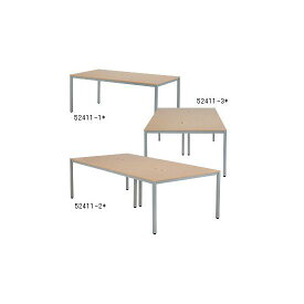 OAミーティングテーブル W2400 木目 店舗用品 バックヤード備品 会議、ミーティングテーブル・机