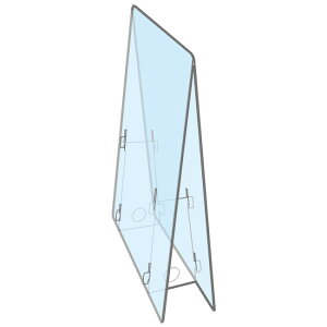 【入荷次第出荷(〜2週間以内)】飛沫防止 PET製 透明パーテーション 0.5mm厚 小 (店舗用品/レジ周り備品/飛沫感染防止 レジ・窓口対策用品/卓上タイプ)