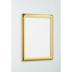 ポスターパネル338 A0 屋内用 4辺開きタテヨコ兼用 カラー:ゴールド (338-G-A0) ポスターフレーム A0サイズ