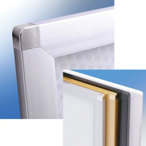 アルミポスターパネル ピュアR B3 カラー:ホワイト (58330B3W) ポスターフレーム B3サイズ