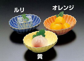 小判型菊皿 ルリ(W26386) 小鉢 珍味入れ