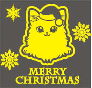 クリスマスステッカー クリスマス ステッカー 車 窓 飾り 猫 ネコ ねこ cat 動物 & ペット 7 オリジナルグッズ 大きさ 約15cm