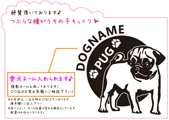 出産祝い ペットステッカー Pug In Car パグ ドッグインカー 車 ペット 愛犬 Dog イラスト 全25犬種 Pet081 Gs ステッカー グッズ Qdtek Vn