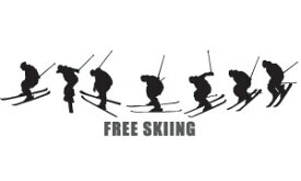 【送料無料】　フリースキー　トリックステッカー　1　FREE SKI　スキー　ステッカー