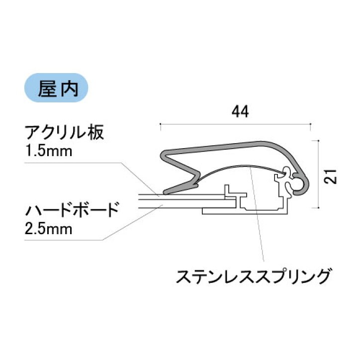 楽天市場】ポスターグリップ PG-44R 屋内用 【B0/B1/B2/A0/A1/A2 