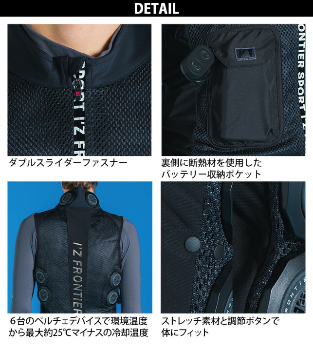 楽天市場】アイズフロンティア インナーベストペルチェ(デバイス6個 