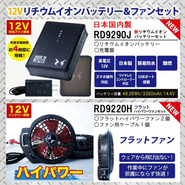 楽天市場】電動ファン用ウェア 空調風神服 空調ツナギ服 つなぎ 12V 
