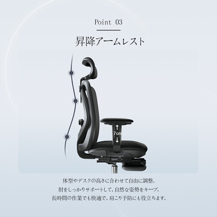 楽天市場】【フットレスト仕様】SIHOO M18 オフィスチェア 肘掛け 人間 
