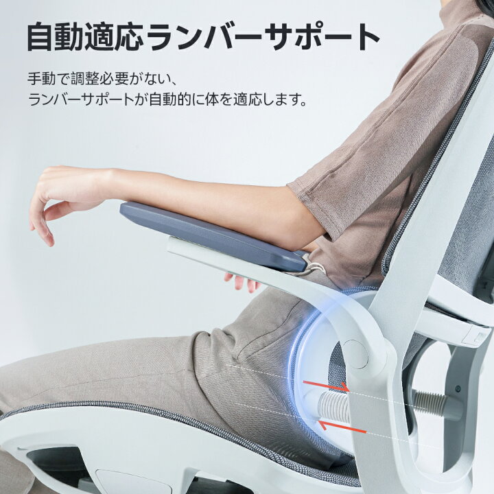 楽天市場】【跳ね上げ式アームレスト】SIHOO M59AS オフィスチェア 