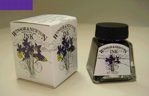 W&N ドローイングインク 688 バイオレット 14ml