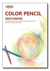 【ホルベイン】用途別スケッチブック　色鉛筆画用 BOOK H画用紙　A4　150g　20枚　YCP-A4　【メール便対応/3冊まで】