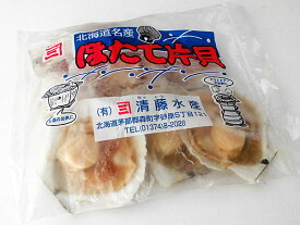 殻付ホタテ貝(冷凍 8枚入)×1個北海道産 ほたて貝(片貝)