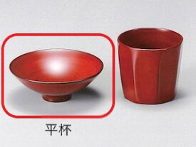 【越前漆器】●古代朱　平杯（左のみ）1個