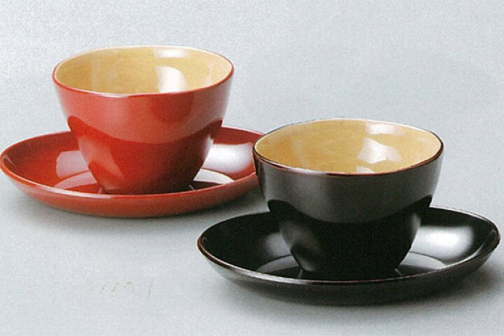 楽天市場】【越前漆器】○フリーカップペア 溜と朱/漆塗・漆器・カップ 