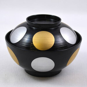 【越前漆器】雑煮椀 日月 お正月・迎春用 【送料無料】