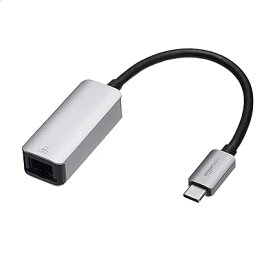 ベーシック イーサネットアダプター USB3.1 Type-C - RJ45 ギガビット アルミニウム製 5.2 2.1 1.5cm グレー