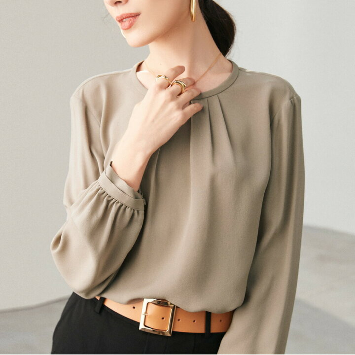 楽天市場】シルク 100% ブラウス トップス 送料無料 シャツ Tシャツ 