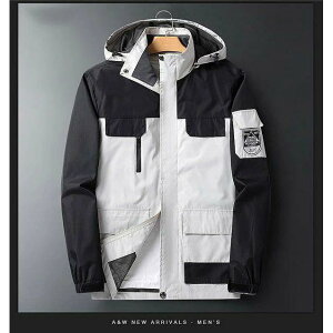 マウンテンパーカー メンズ マウンテンダウンジャケット 防風 配色切替え 軽防水 ウィンドブレーカー スポーツウェア アウトドア 春新作 春服 バレンタイン