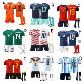 26ユニフォームセット（背番号10 ネイマール）サッカーウェア 子 供大人 セット 半袖ユニフォーム 19番ラミン・ヤマル サッカーウェアセット（フランス代表10番ムバッペ）ソックス　ランダム発送