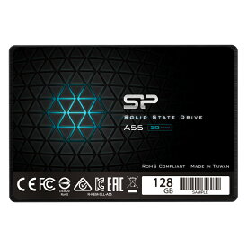 シリコンパワー SSD 128GB 3D NAND採用 SATA3 6Gb/s 2.5インチ 7mm A55シリーズSSD SP128GBSS3A55S25