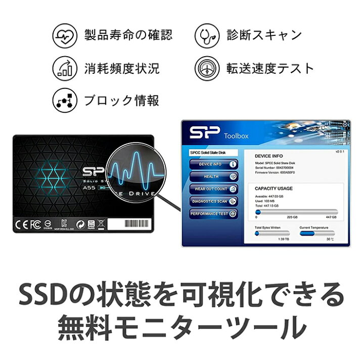 楽天市場】シリコンパワー SSD 512GB 3D NAND採用 SATA3 6Gb/s 2.5 