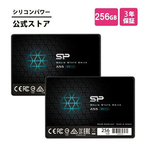 �V���R���p���[�y2�Z�b�g�zSSD 256GB 3D NAND�̗p SATA3 6Gbps 2.5�C���` 7mm SATA III sata A55 256�M�K �p�\�R�� ���� �� �f�[�^�]�� ���� �ϏՌ� ��e�� �ϋv�� 250GB���� ssd���� �����^ssd ssd �m�[�g�p�\�R