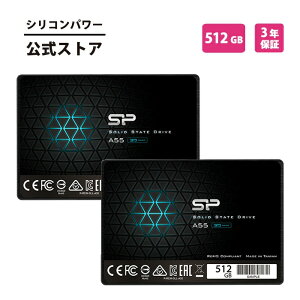 �V���R���p���[�y2�Z�b�g�zSSD 512GB 3D NAND�̗p SATA3 6Gbps 2.5�C���` 7mm SATA III sata A55 512�M�K �p�\�R�� ���� �� �f�[�^�]�� ���� �ϏՌ� ��e�� �ϋv�� 500GB���� ssd���� �����^ssd ssd �m�[�g�p�\�R