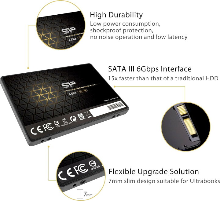 楽天市場】シリコンパワー SSD 2TB 3D NAND採用 SATA3 6Gbps 2.5インチ 