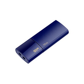 シリコンパワー USBメモリ 16GB USB3.0 スライド式 Blaze B05 ネイビーブルー SP016GBUF3B05V1D