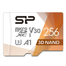 シリコンパワー microSD カード 256GB Nintendo Switch 動作確認済 4K対応 class10 UHS-1 U3 最大読込100MB/s 3D Nand SP256GBSTXDU3V20AB