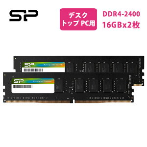 VRp[ ddr4 fXNgbvDDR4-2400(PC4-19200) 16GB×2 288Pin 1.2V CL17 SP032GBLFU240B22 O[ fXNgbvDDR4-2400 16gbx2