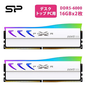 �V���R���p���[ DDR5 32GB (2x16GB) Storm RGB 6000MT/s (PC5-48000) 288�s�� CL36 1.35V UDIMM �f�X�N�g�b�v���������W���[�� RAM SP032GXLWU60FFDL
