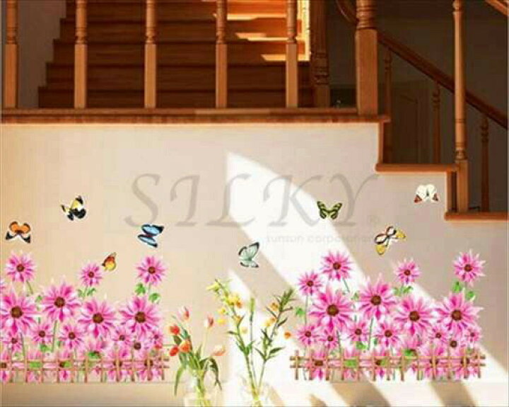 楽天市場 Silkyroom ピンクコスモスと蝶 ウォールステッカー ウォール ステッカー シール 北欧 自然 壁紙 花 植物 おしゃれ お風呂 キッチン 子供部屋 蝶 フラワー 窓 ウィンドウ かわいい 可愛い 壁 壁飾り インテリアシール トイレ 新生活 装飾 ウォールデコ