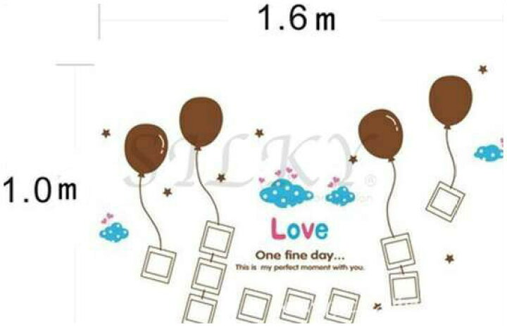 楽天市場 在庫処分 赤字覚悟 風船とメッセージカード ウォールステッカー ウォール ステッカー シール 北欧 激安 自然 はがせる 壁紙 子供にも安心 チョコレート 風船 雲 シルキー インテリア ベビー