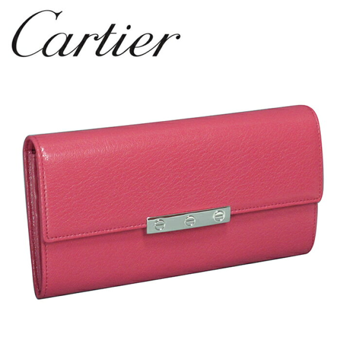 楽天市場】カルティエ Cartier 長財布 レディース ピンク（FUCHSIA 
