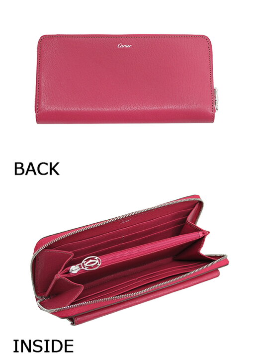 楽天市場】Cartier 長財布 レディース ピンク(フューシャ 